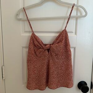 NWOT A&F polka dot flowy tank top